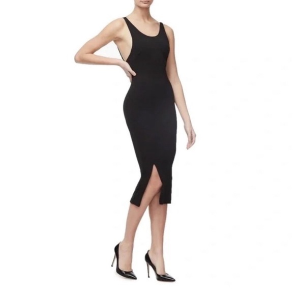 Good American The Scoop Back Midi Dress - Picture 1 of 4